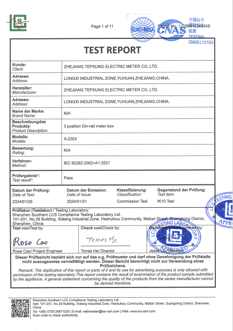 Electricity meter box certificate6