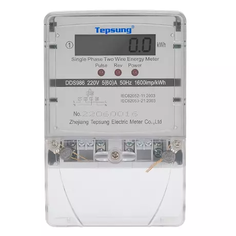 Single Phase Two Wire Digital Electric Energy Meter from China manufacturer - Tepsung.webp
