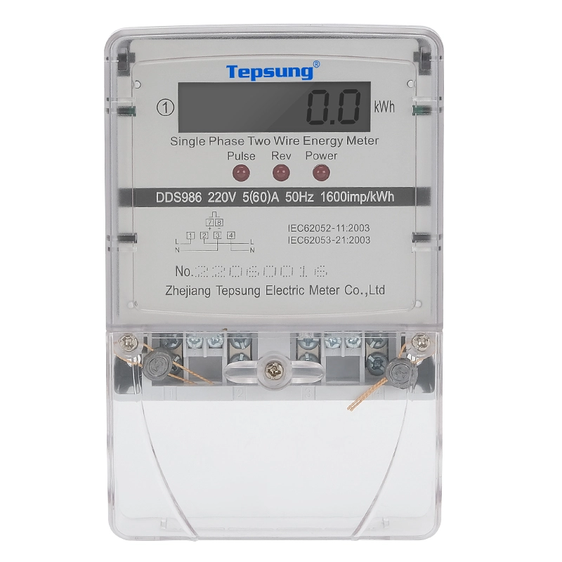 Single Phase Two Wire Digital Electric Energy Meter from China manufacturer - Tepsung.webp